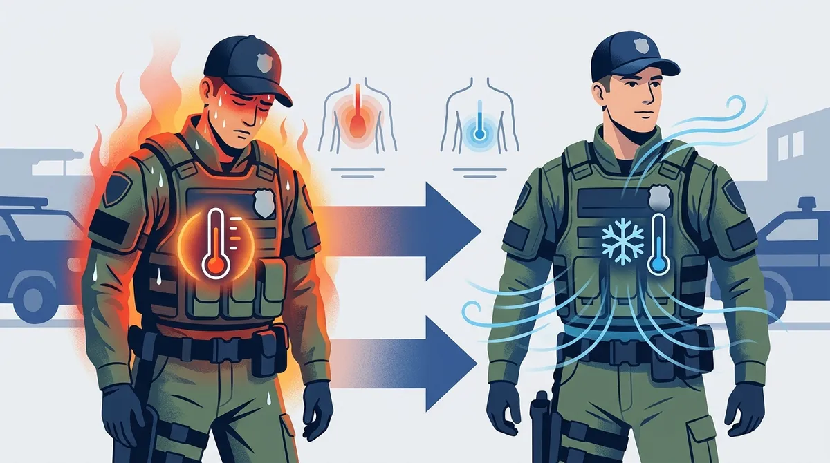 under body armor cooling