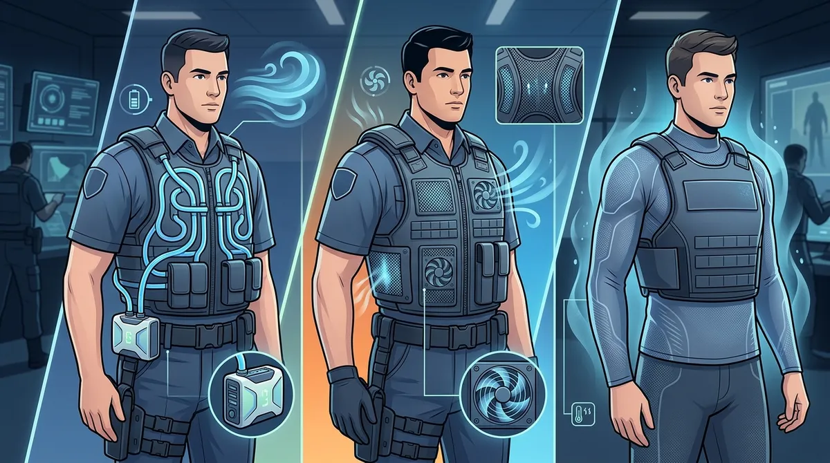 under body armor cooling