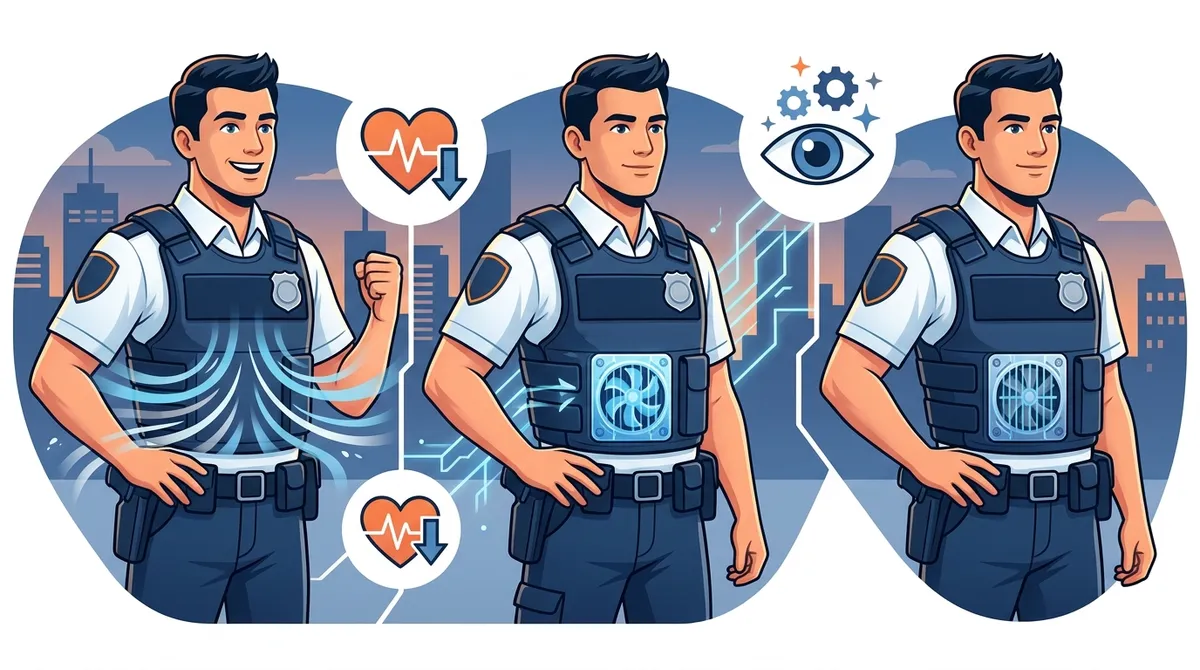 under body armor cooling