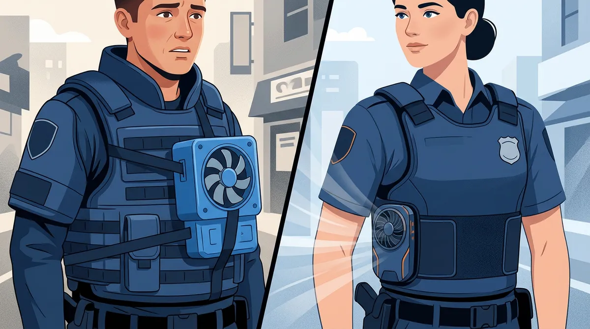 body armor cooling fan