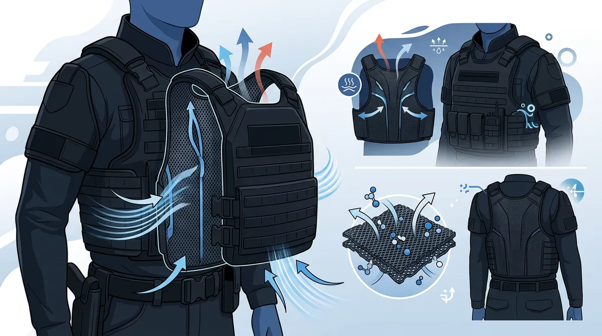 ventilation vest for body armor