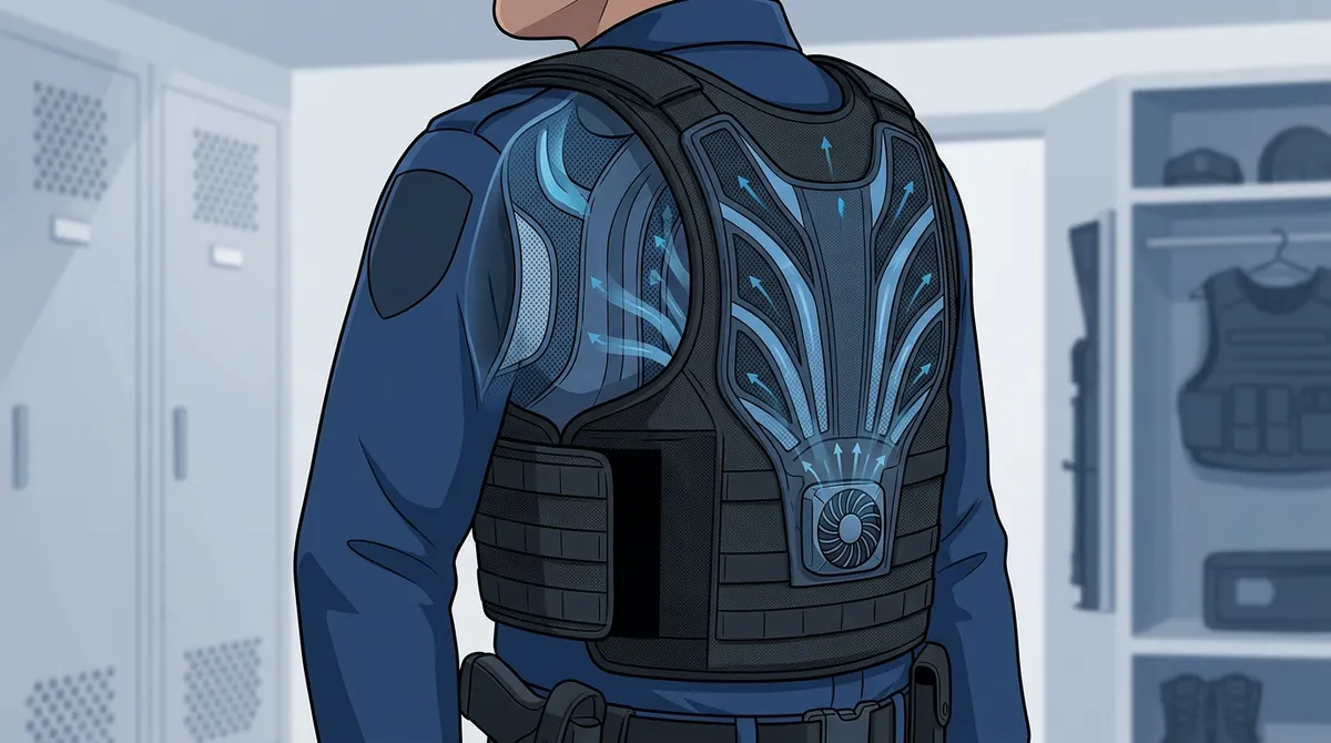 police vest cooling system