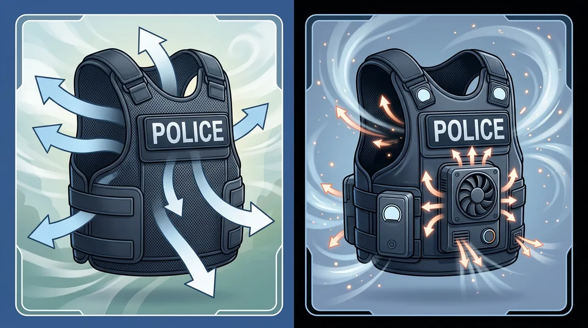 police vest cooling system