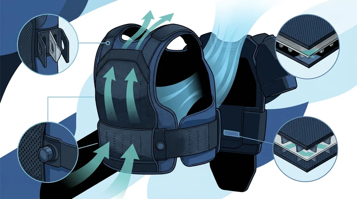 militaur adjustable ventilation vest