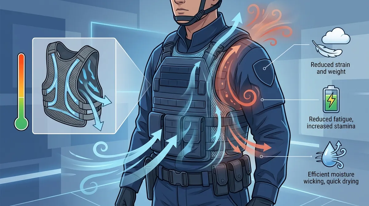 militaur adjustable ventilation vest