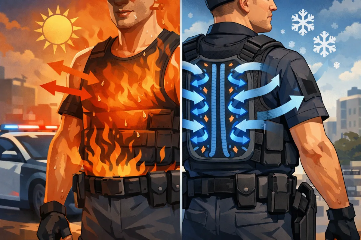police officer cooling system