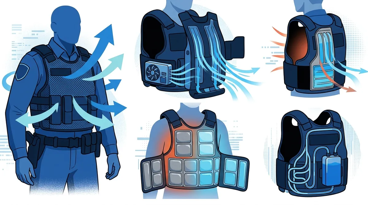 police officer cooling system