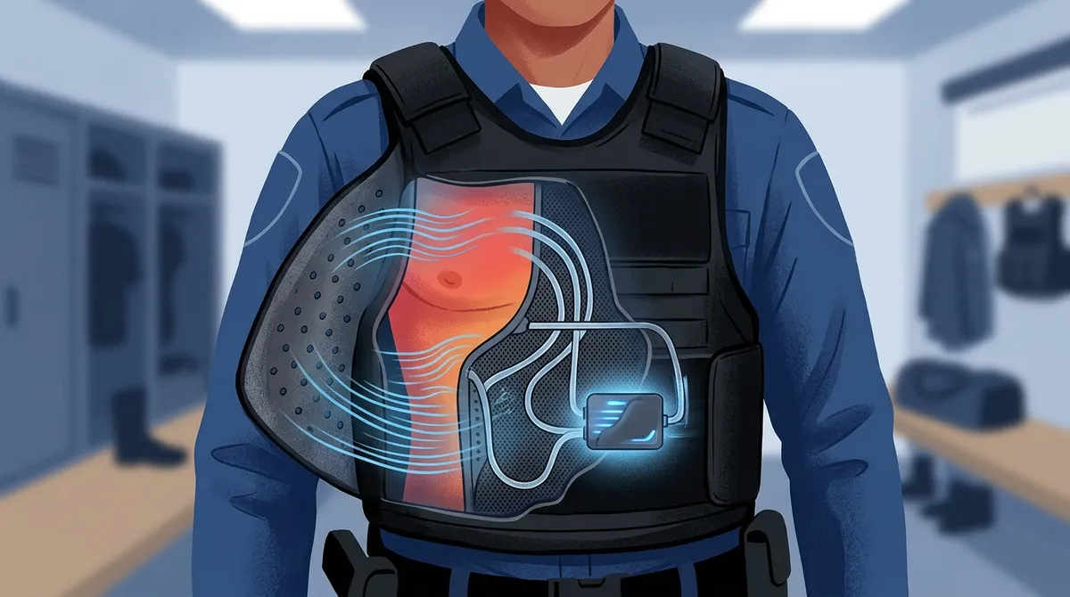 police officer cooling system