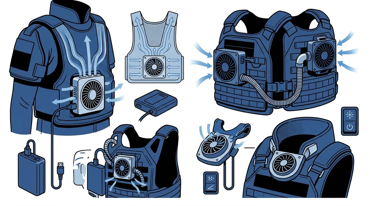 compact fan for body armor