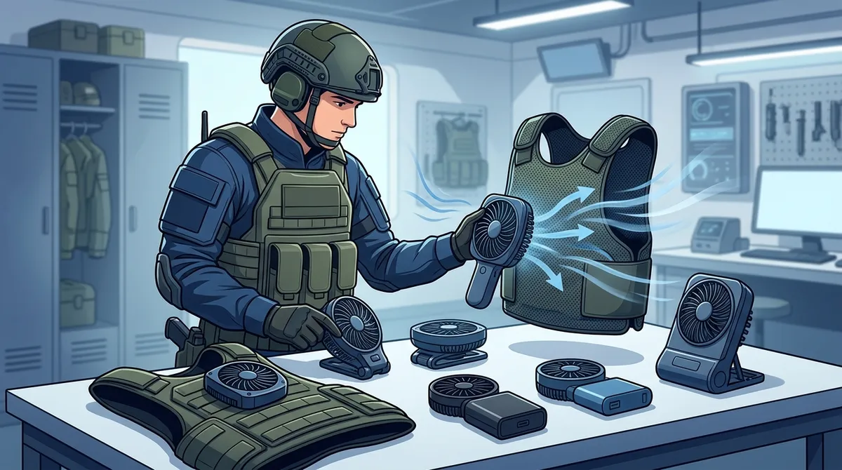 compact fan for body armor