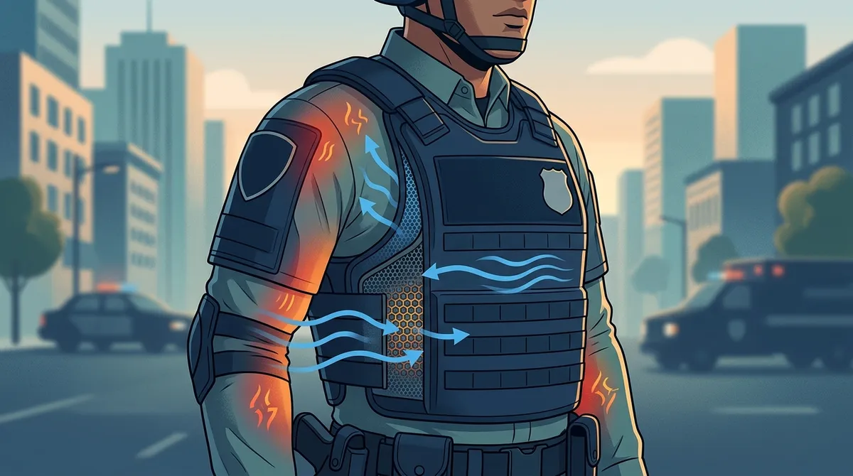 how to stay cool in police body armor