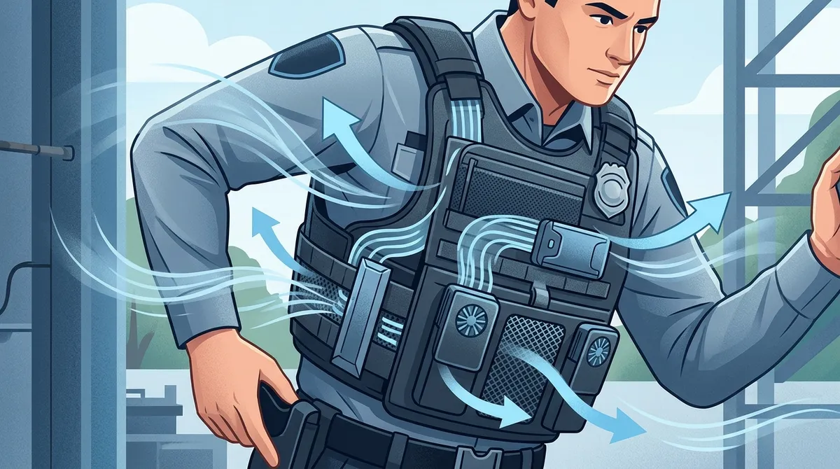 how to stay cool in police body armor
