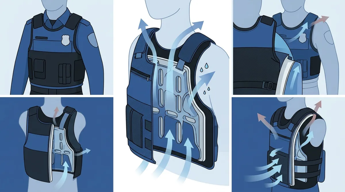 duty belt vest cooling fan