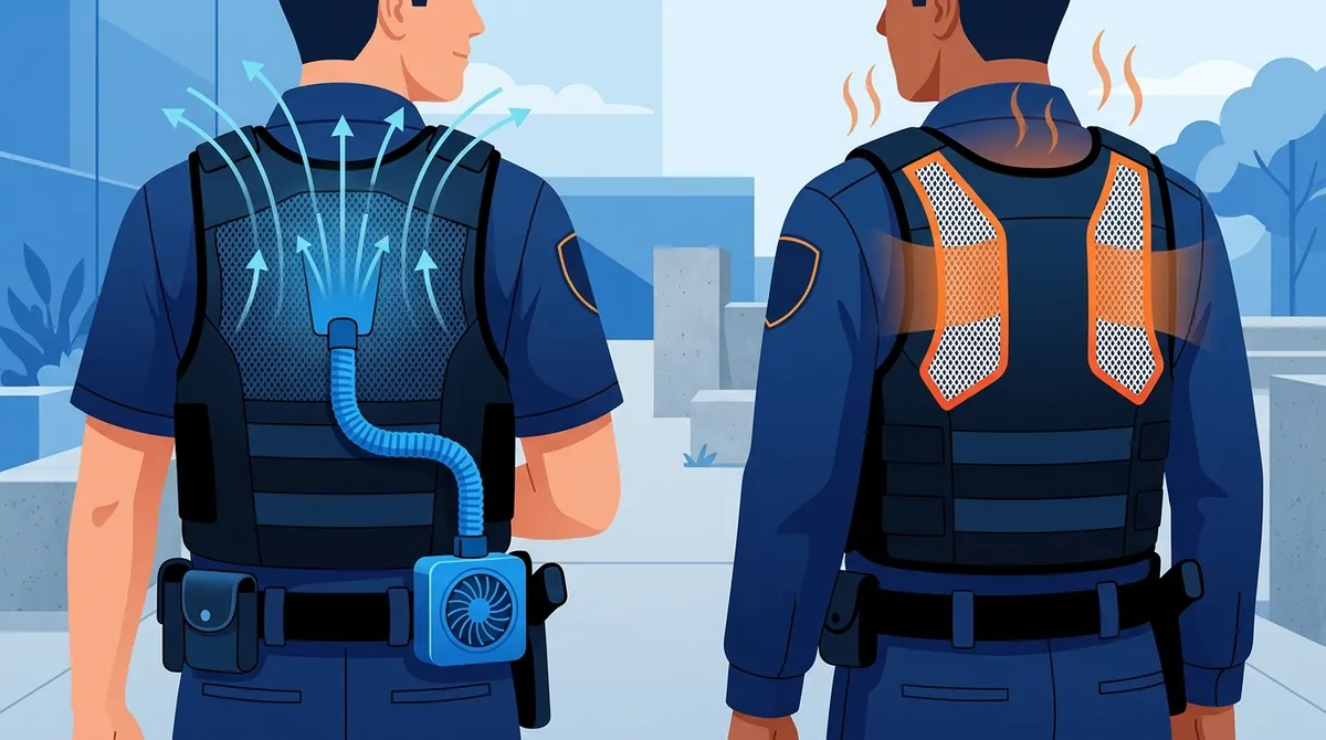 duty belt vest cooling fan