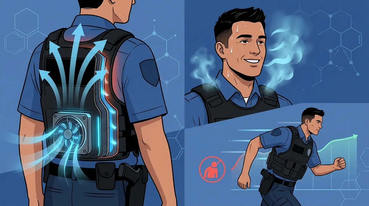 duty belt vest cooling fan