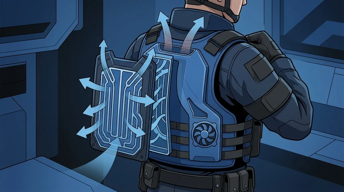 airflow system for military vests