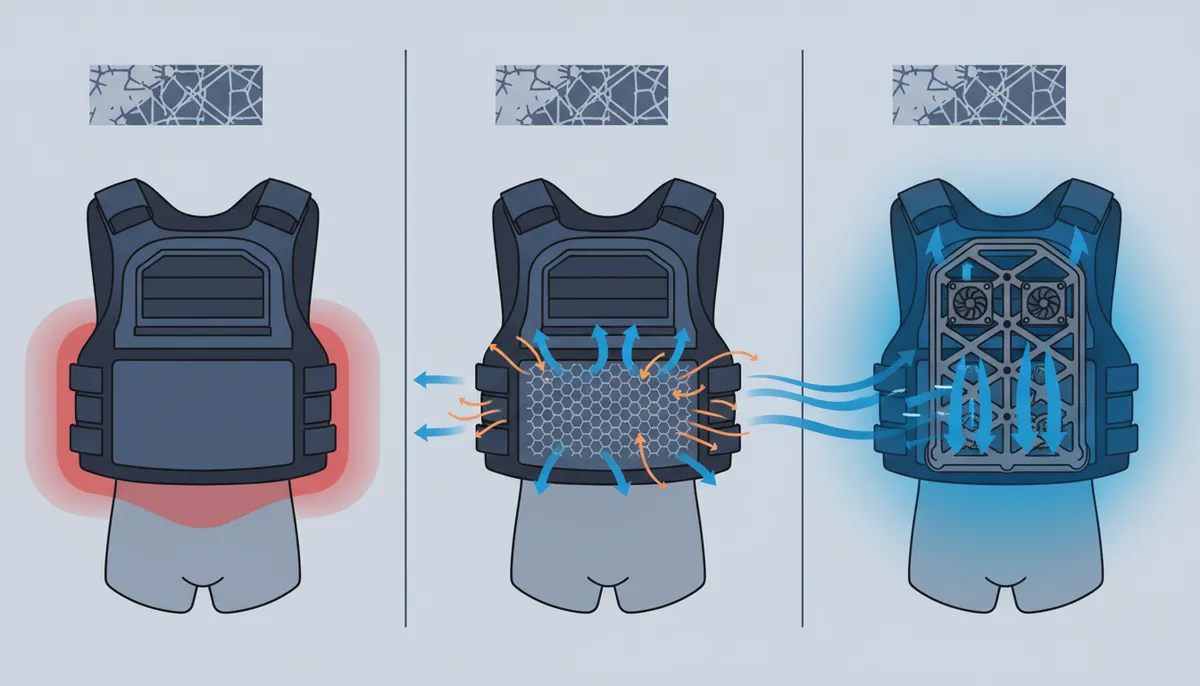 airflow system for military vests