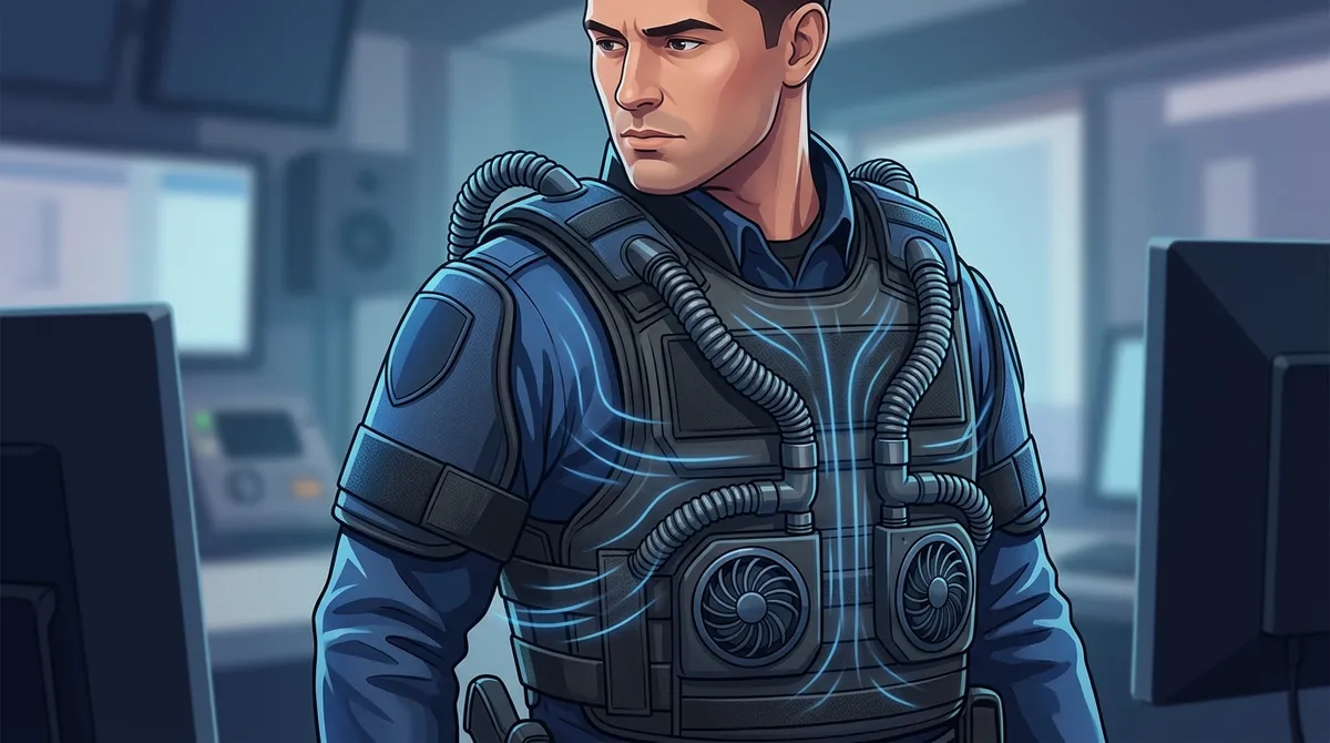 staying cool in protective vest security job