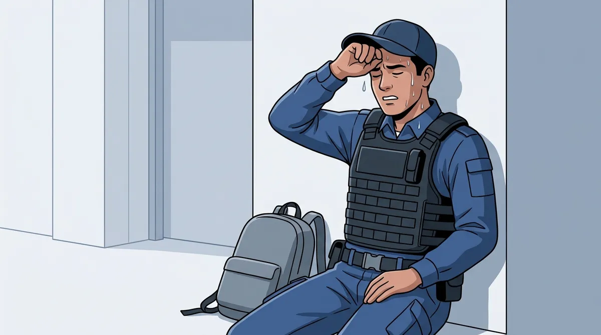 security guard body armor cooling