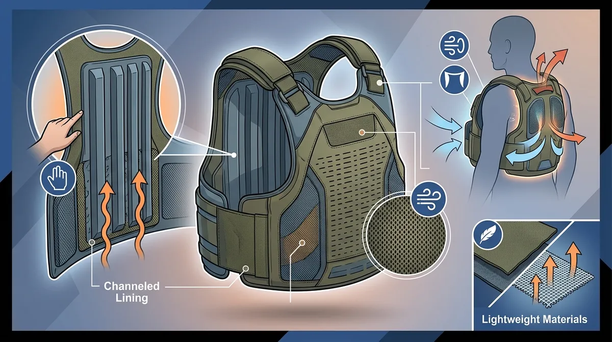 tactical vest ventilation for soldiers