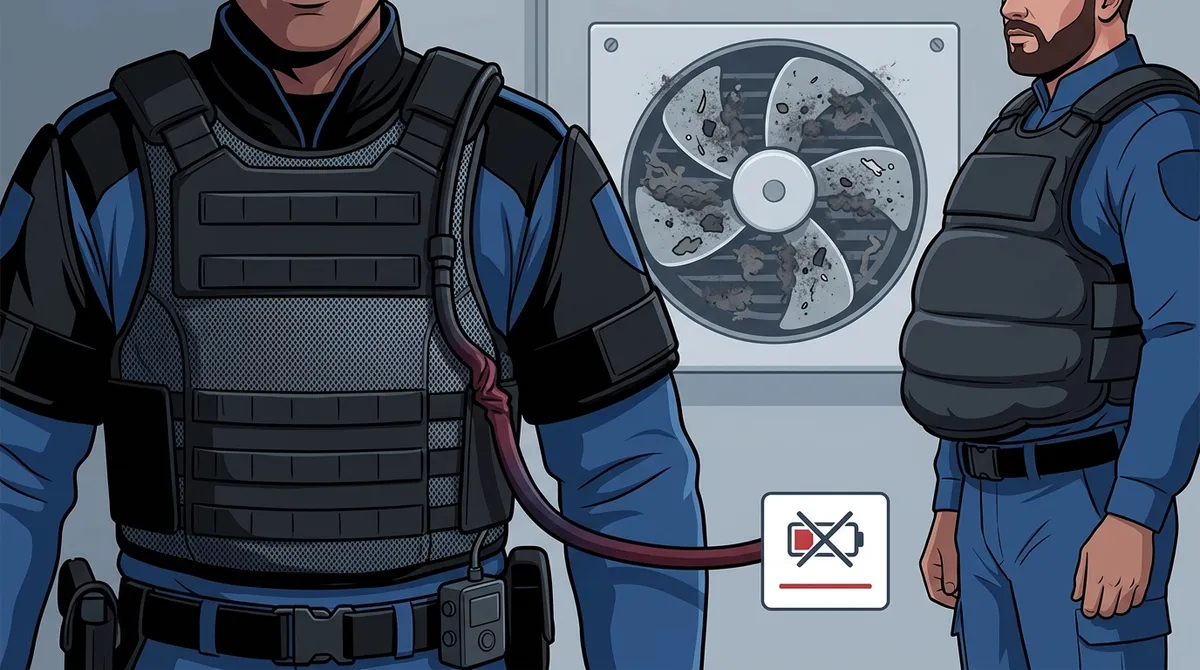 bouncer body armor cooling system