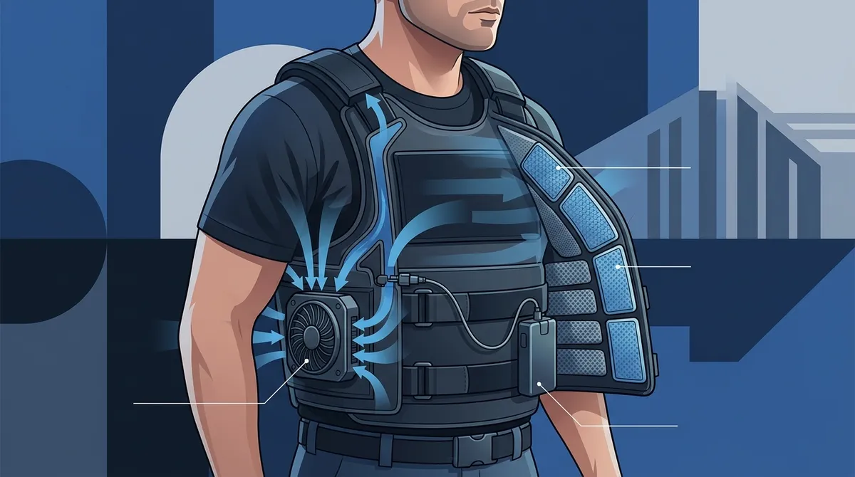 bouncer body armor cooling system
