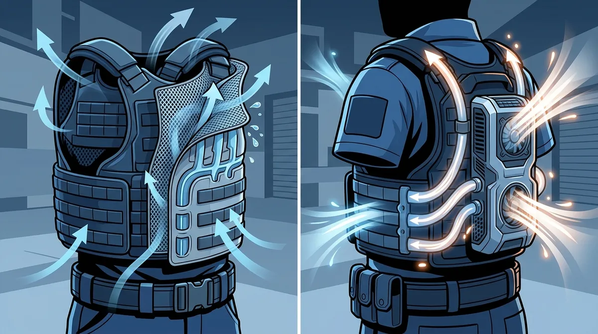 body armor ventilation system comparison