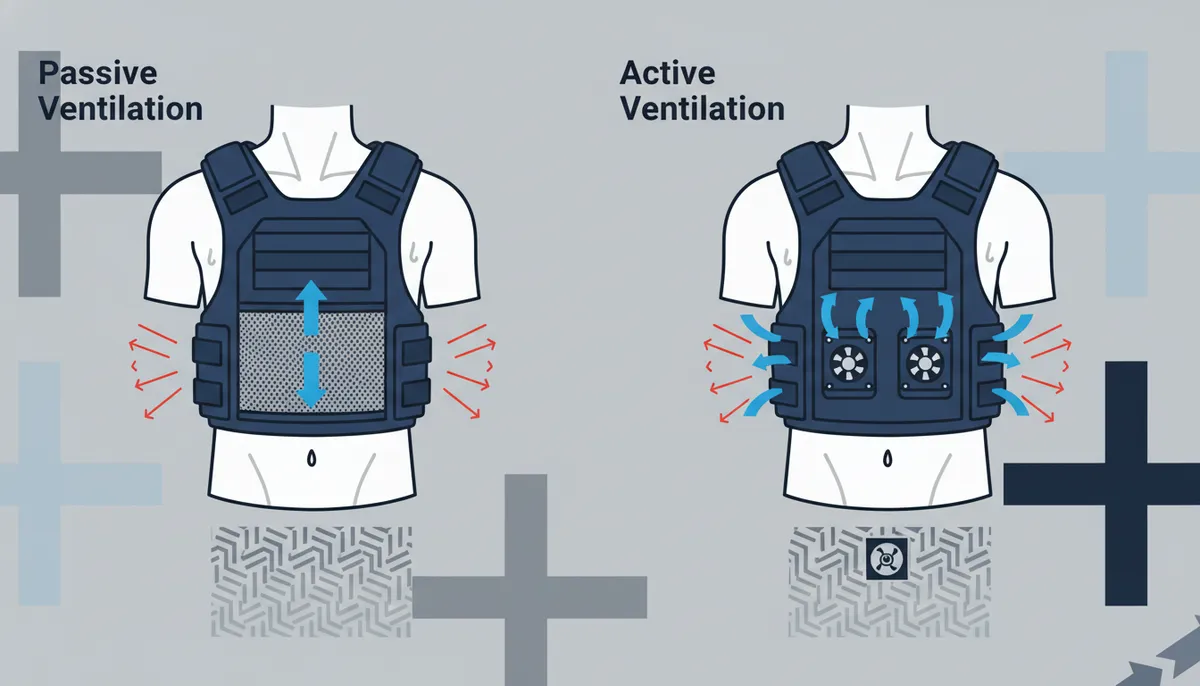 body armor ventilation system comparison