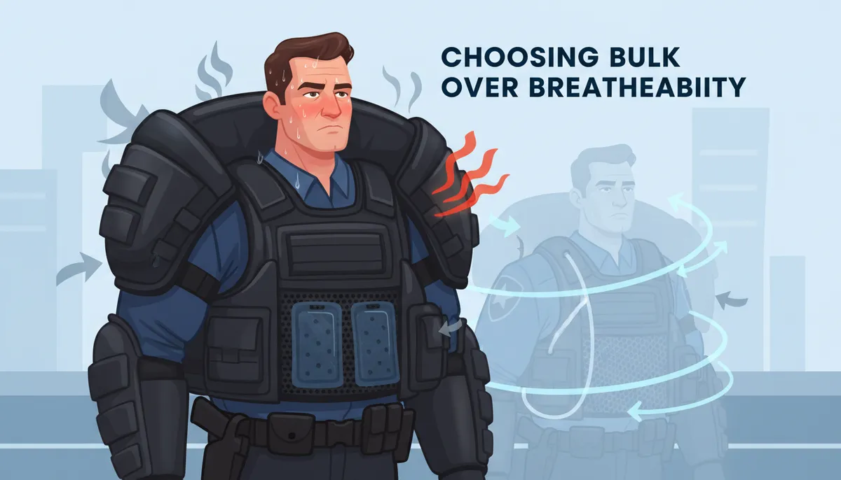 military body armor cooling system