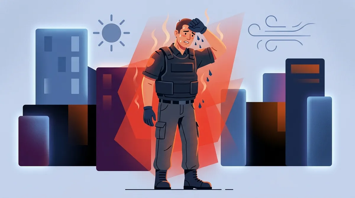 body armor for security guards in heat