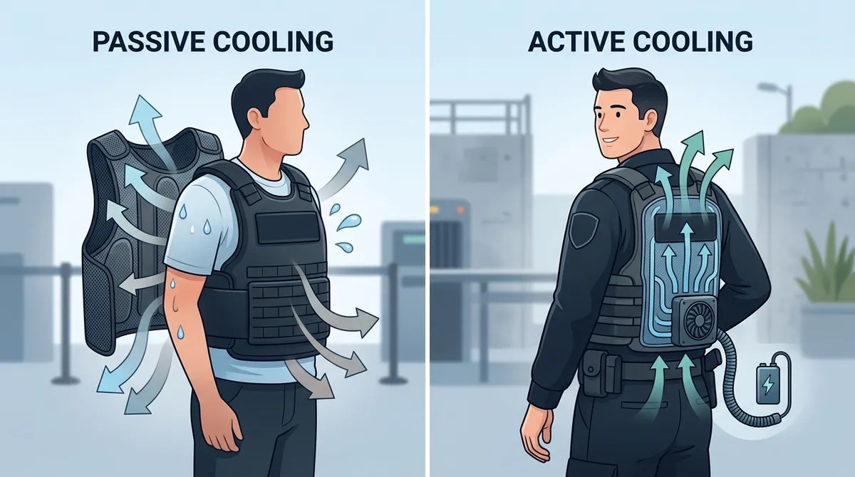 body armor for security guards in heat