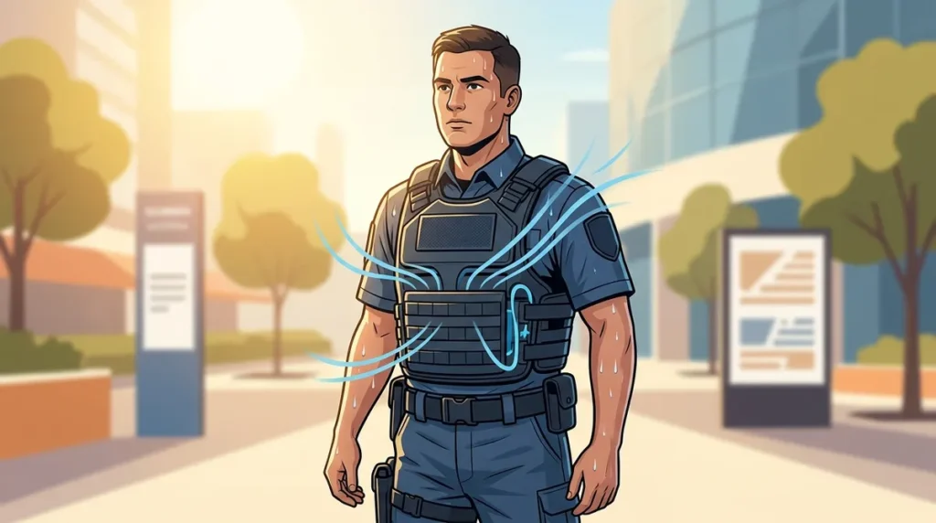 How to Stay Cool in Body Armor for Security Guards in Heat