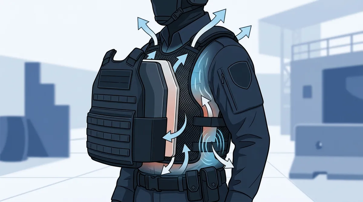 body armor heat management military
