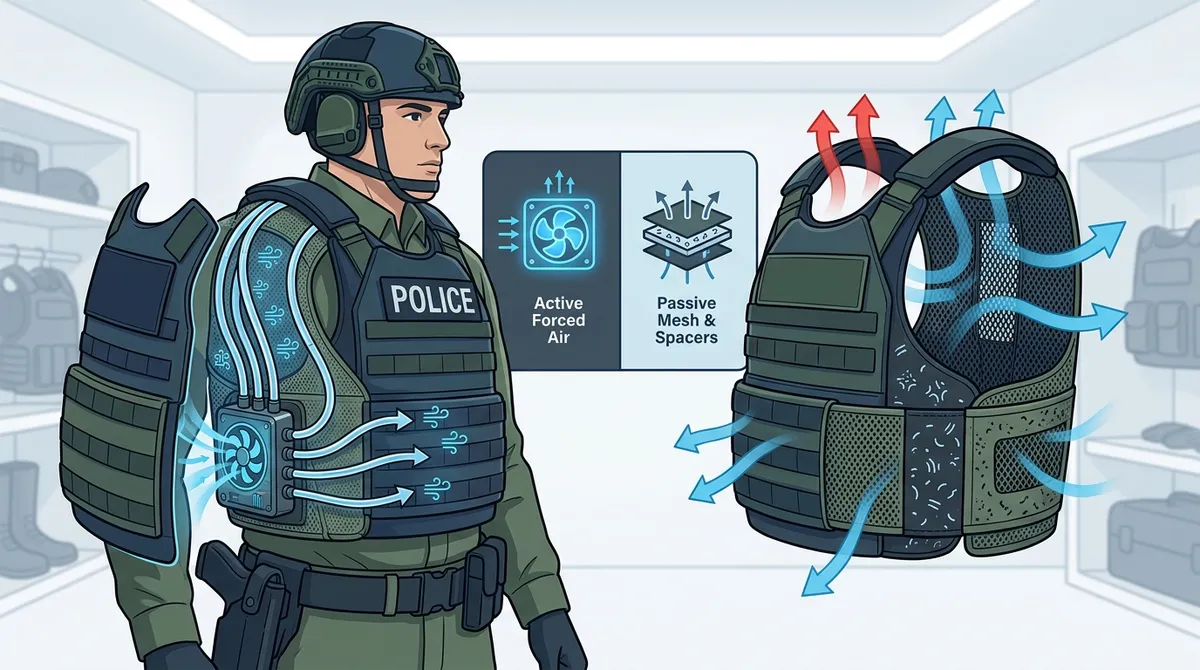 body armor heat management military