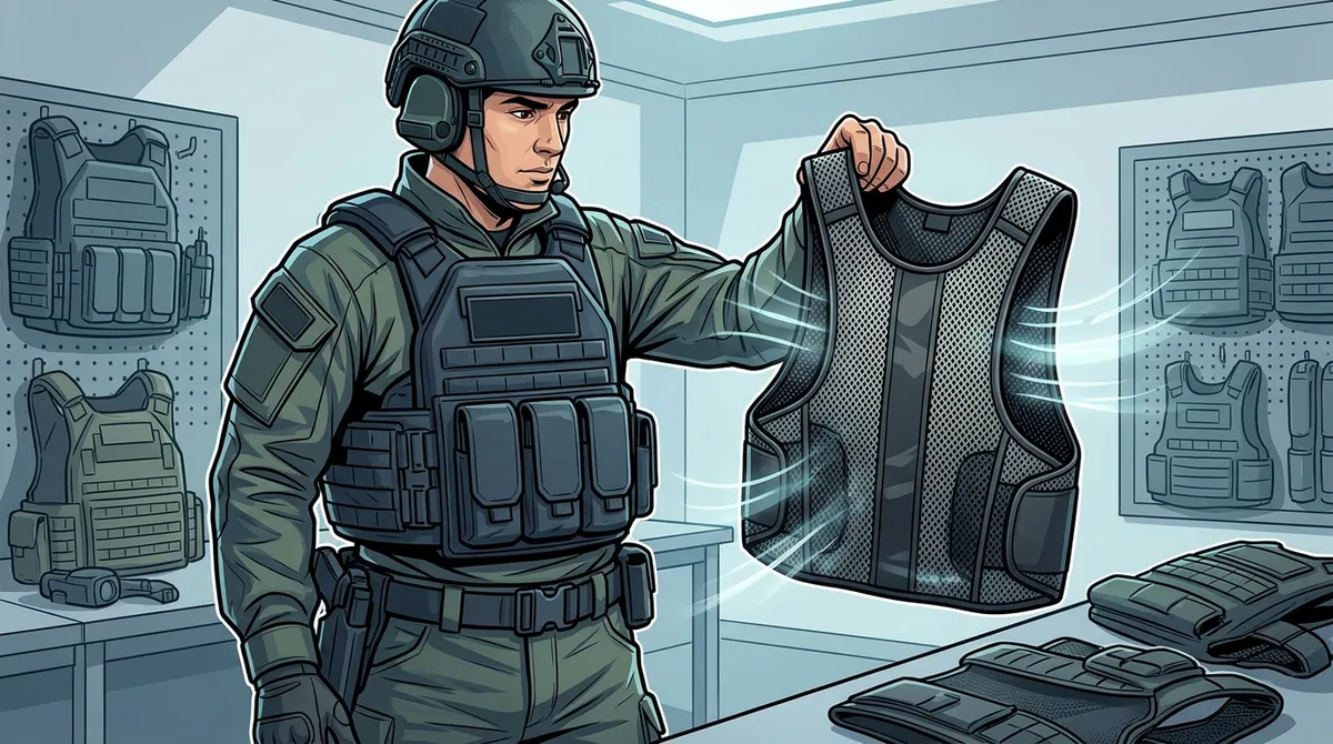 body armor heat management military