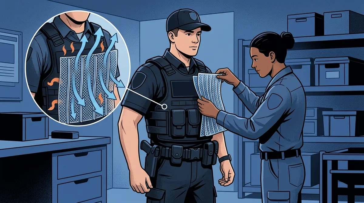 DIY body armor cooling hack