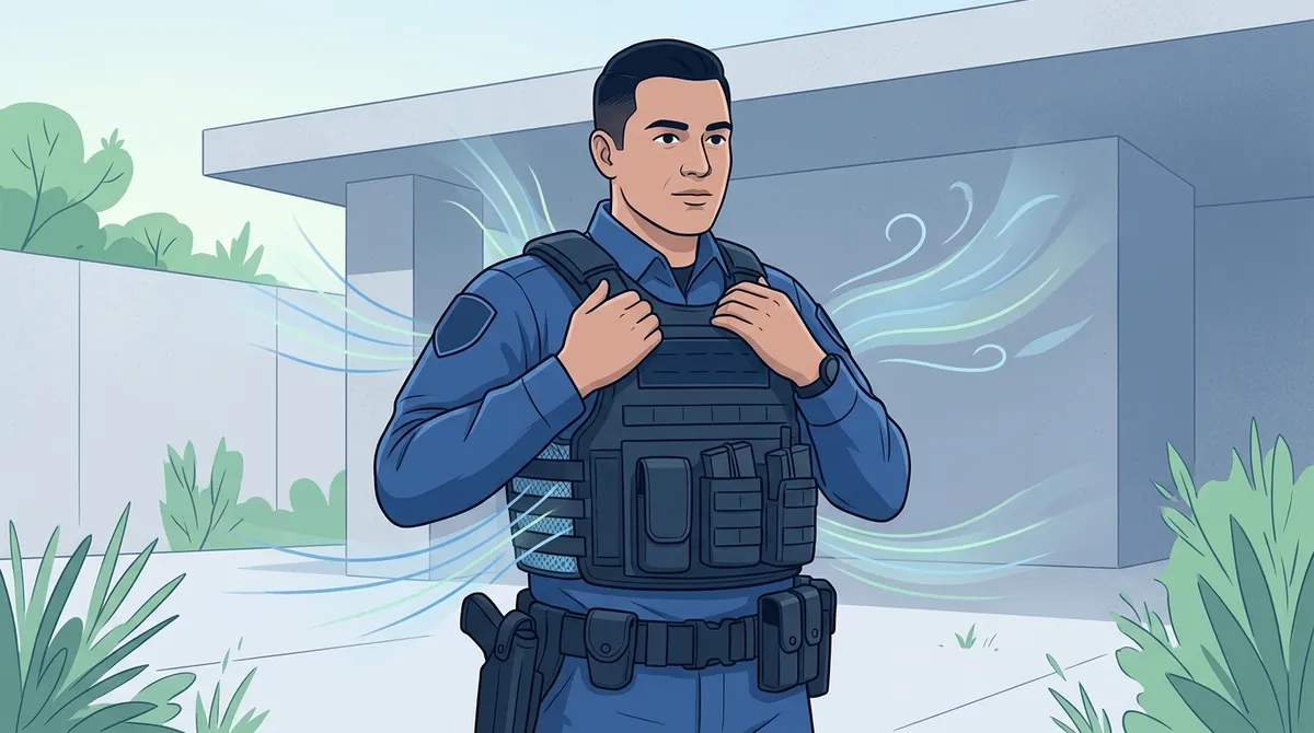how to wear body armor comfortably in heat