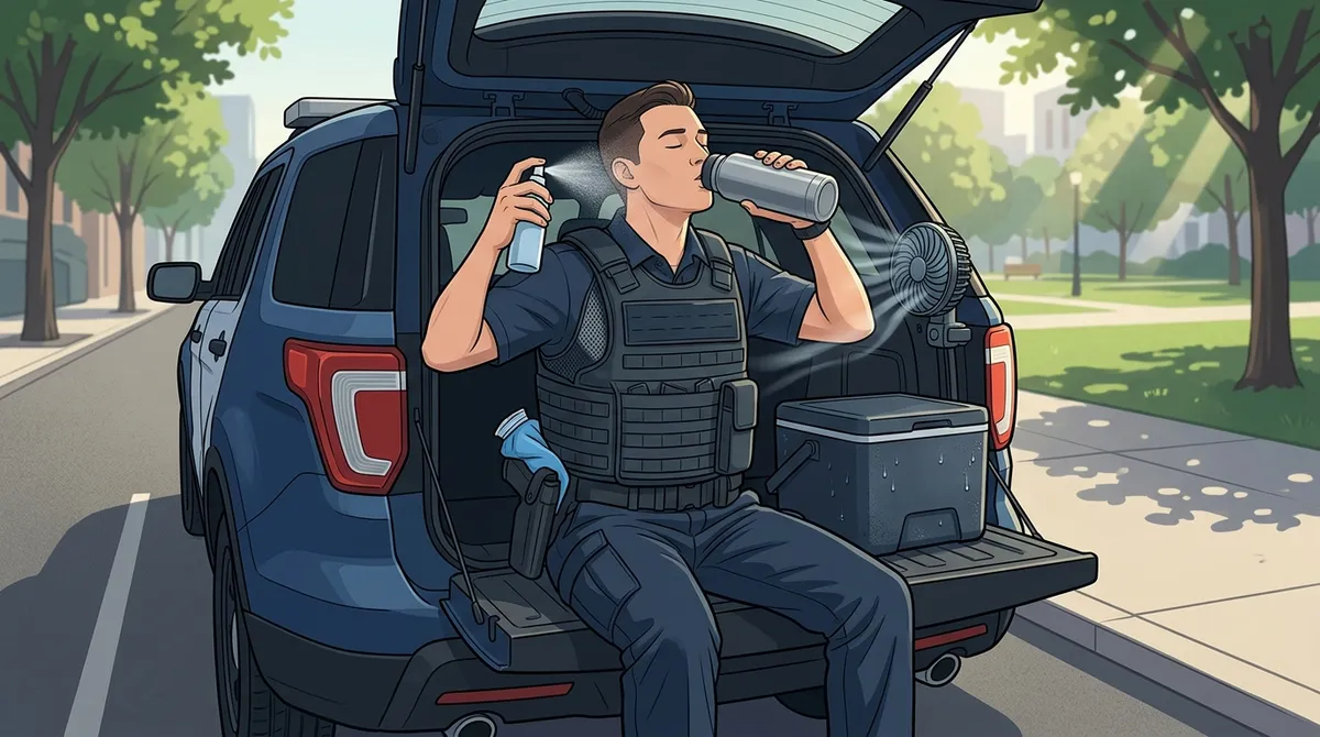 reducing core body temperature on patrol
