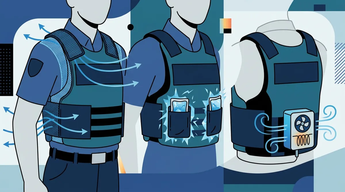 how to attach cooling device to vest