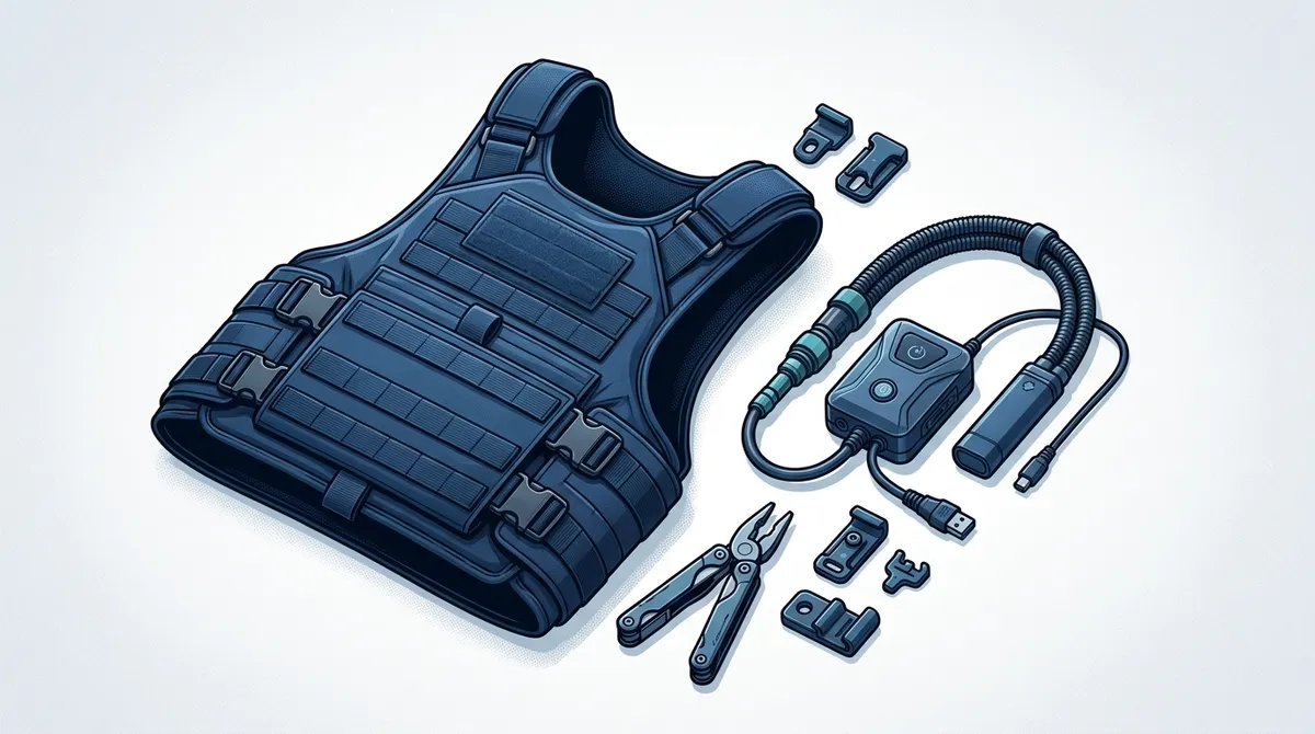 how to attach cooling device to vest