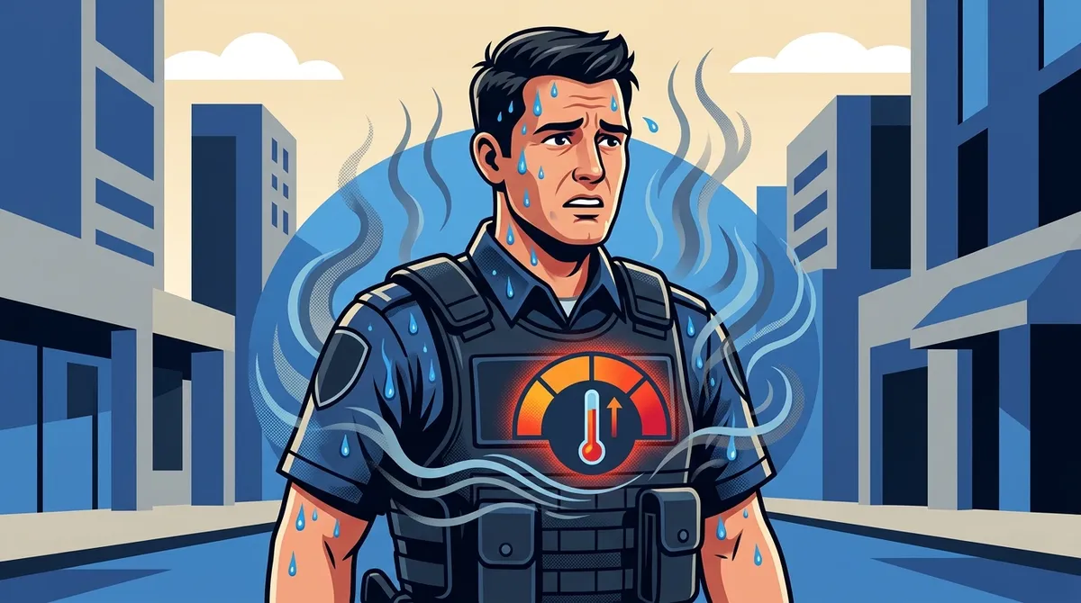 how to reduce sweating under bulletproof vest