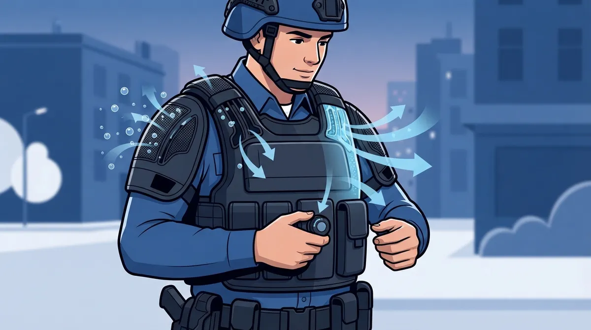 inflate deflate body armor cooling
