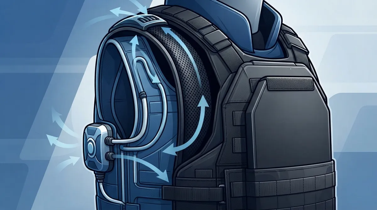 inflate deflate body armor cooling