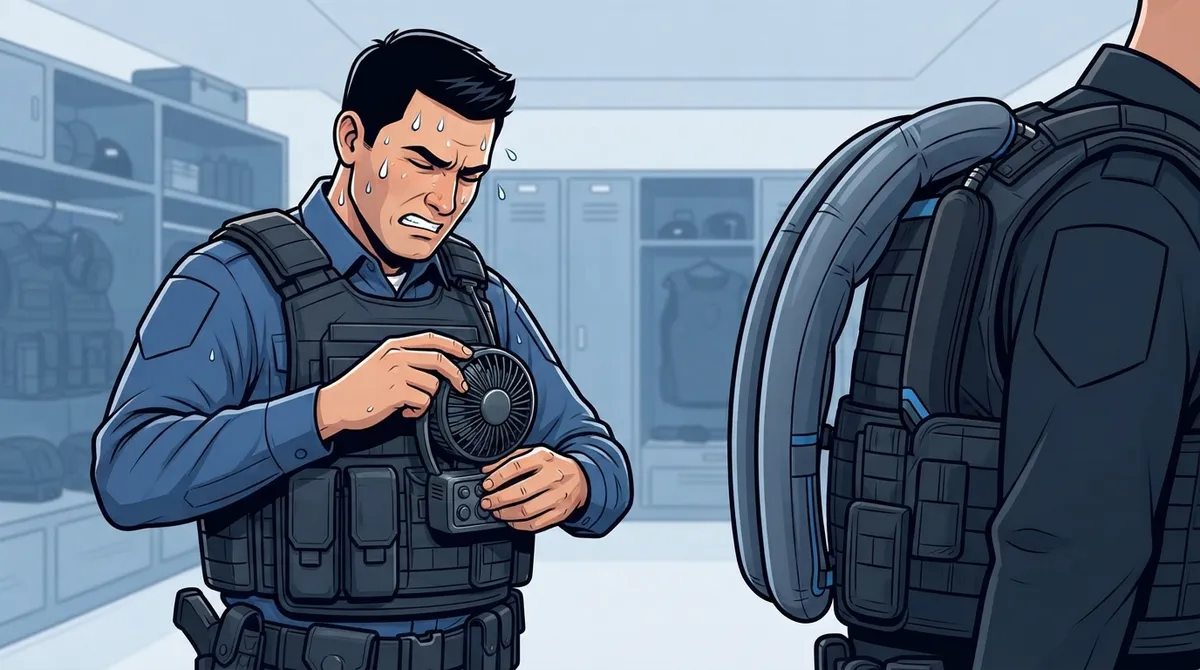 inflatable body armor ventilation device