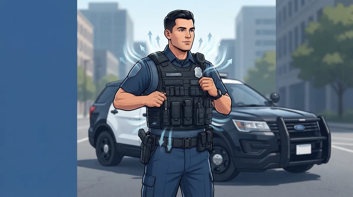 why do police officers overheat on duty