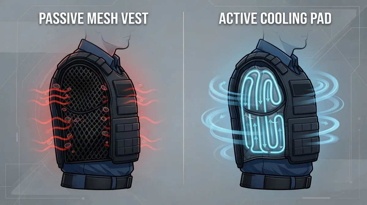 bulletproof vest inflatable cooling pad