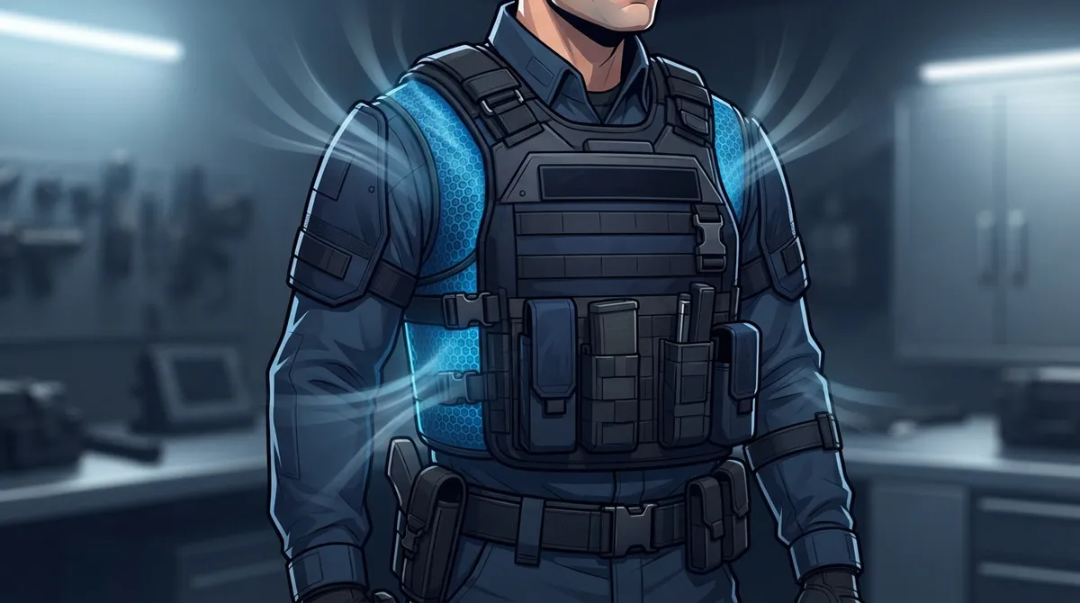 heat stress wearing bulletproof vest