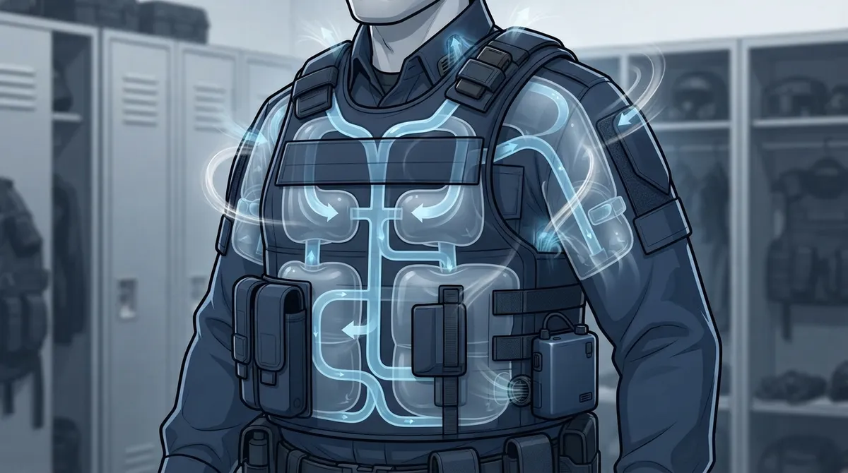 BluHalo inflatable vest cooling