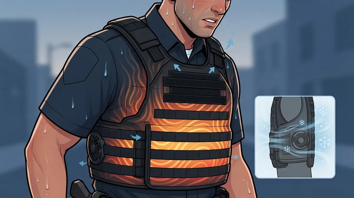 tactical vest fan for law enforcement
