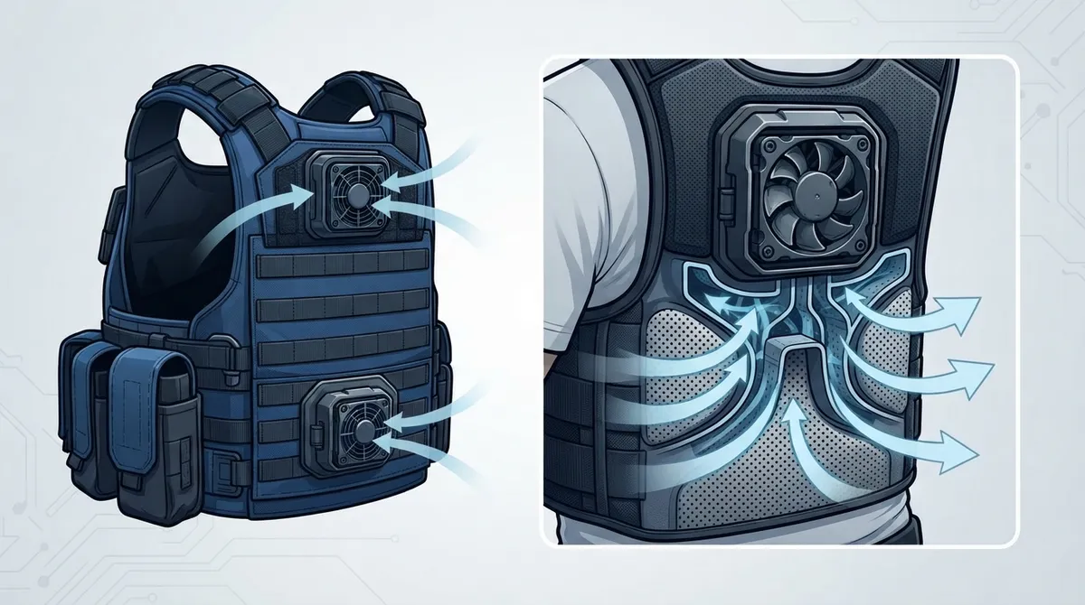 tactical vest fan for law enforcement